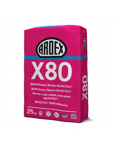 ARDEX X80 - Flexibler, wasser- und frostbeständiger Klebezement
