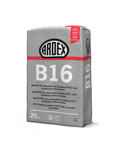 ARDEX B16 - Argamassa de reparação estrutural com fibras