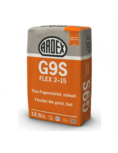 Mortero flexible para rejuntar azulejos y baldosas ARDEX G9S Flex 2-15